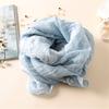 Leisure Flowers Printed Linen Long Shawl Travel Beach Anti-UV Scarf Stole Gift