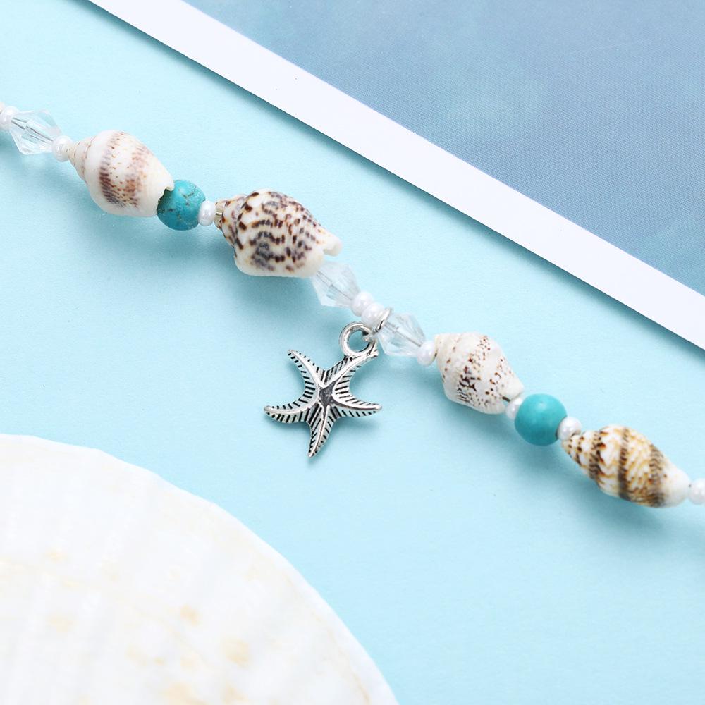 Fashion Shell Beach Anklet Beads Bracelet Starfish Pendant Anklet Jewelry