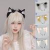 Lovely Plush Tail Animal Tail Cats Ears Headband Foxes Tail Adjustable Belt for Halloween Christmas Carnivals Party
