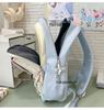 Cute Korean Style Color Block Backpack, Large Capacity for Junior & High School Girls, Laptop Compatible
