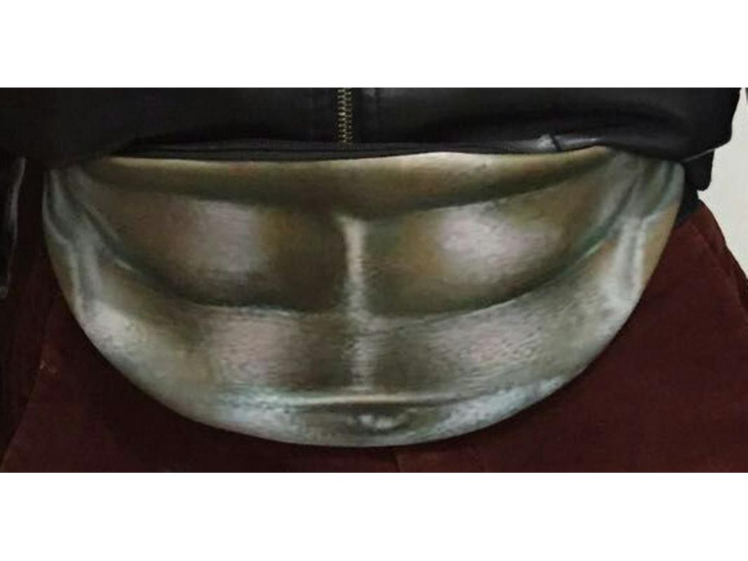 Kreative Anti-Belästigungs Bauch-Hüfttasche - Simulation eines großen Bauches Large gray