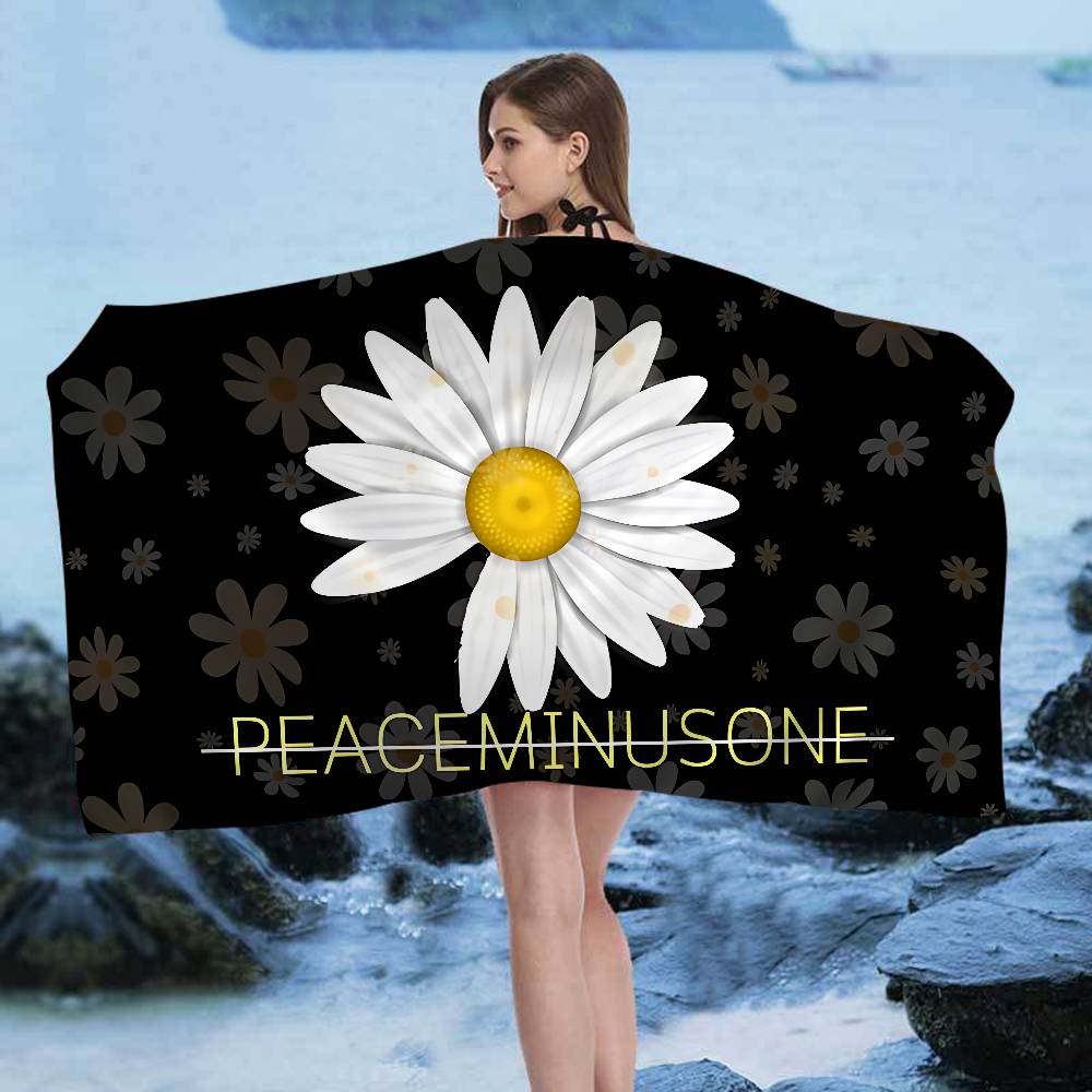 G-Dragon Peaceminusone Design Microfiber Beach Towel Absorbent Quick Dry Soft Yoga Swimming Resort Mountain Climbing Towel