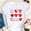 Women Graphic Tees Kawaii Printing Fashion White Cloth Casual 90S Creative Short Sleeve Tshirts Summer Basic Female Trend Style