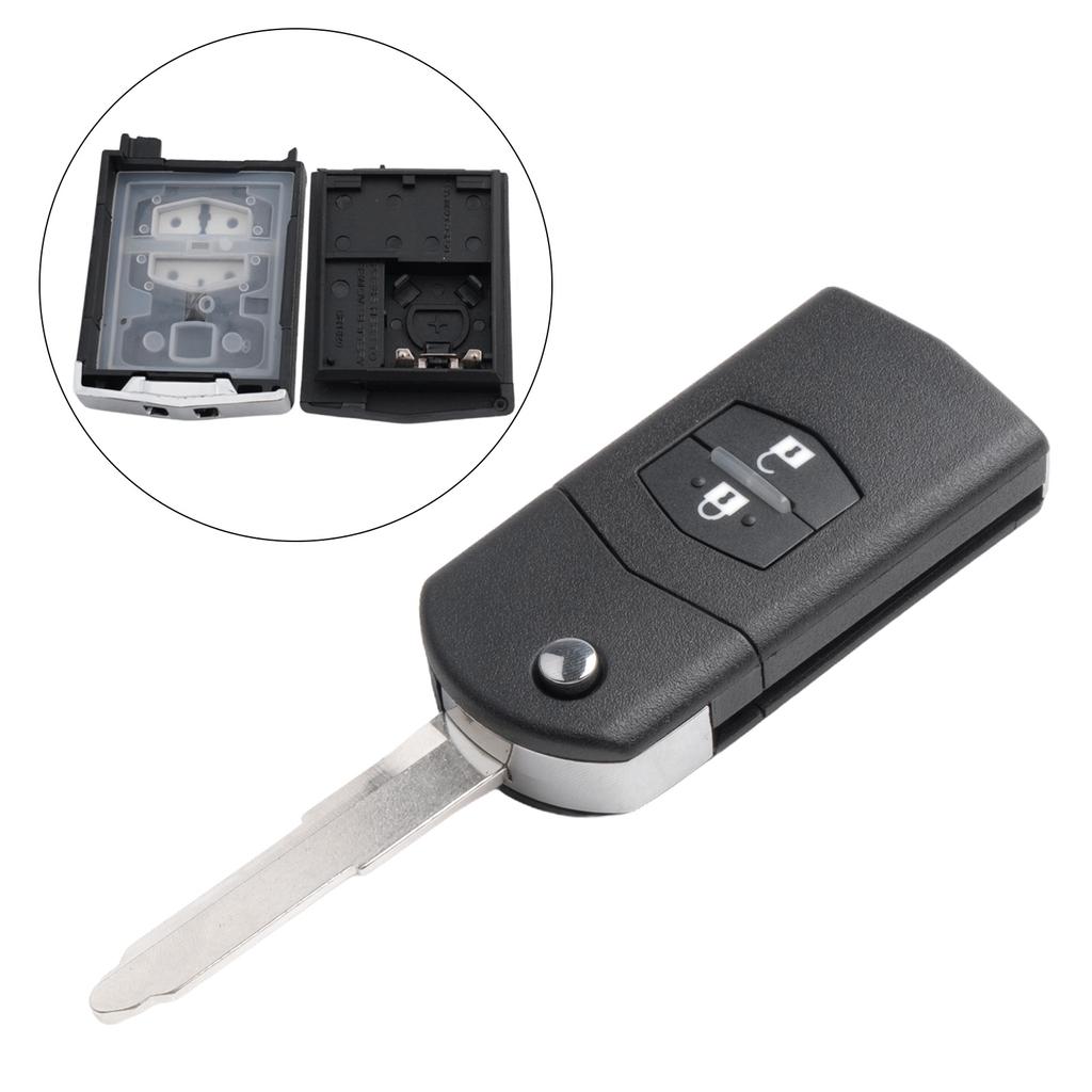 Vnitřní díly obalu klíče od auta 2 klíče Příslušenství Vysoce kvalitní díly Dálkový ovladač pro Mazda 2 M2(2008–2015) Pro Mazdu Demio