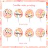 Cheereveal Roll Skating Birthday Decorations - 36 Pack Groovy Theme Let’s Roll Cupcake Toppers, Table Dessert Cupcake Picks, Happy Birthday Party