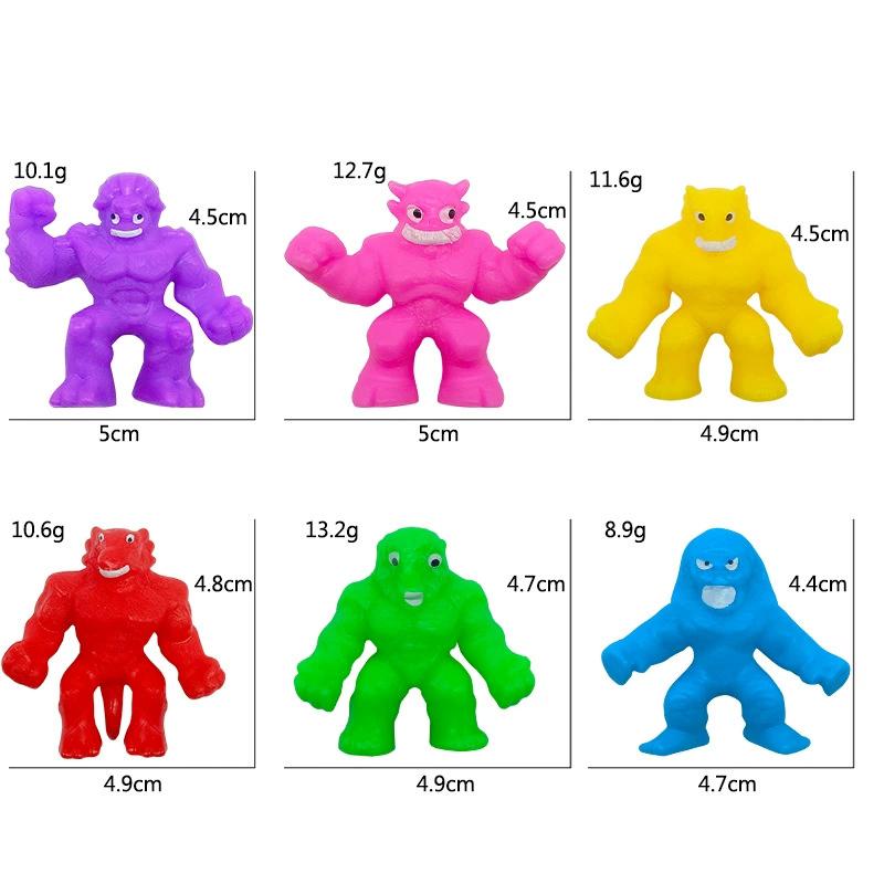 3/5 Stück Kinder Charakter Dehnbares Monster Knetbare Weiche Knete Druckspielzeug Puppe Stressabbau Quetschen Musik Weiche Puppe Geschenk