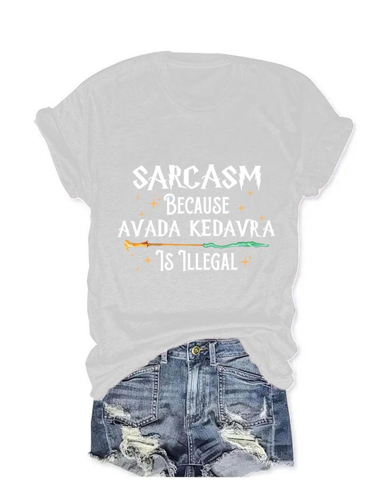 European & American Summer Women's Letter Print T-Shirt - Short Sleeve, Round Neck, Casual Fashion