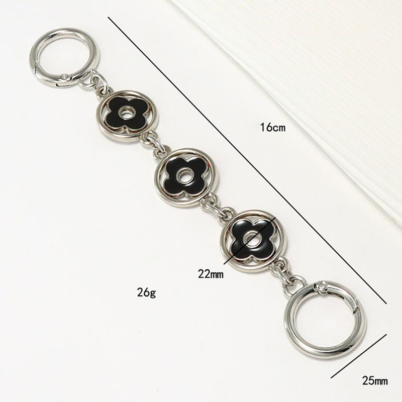 1Pc Four-Leaf Clover Shoulder Strap Extension Chain Wallet Decorative Chain Bag Chain Replacement Accessories