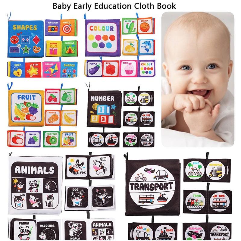 Durable Washable Children's Cloth Book Toy Set For Early Learning And Interactive Play Tear-resistant And Sound-producing