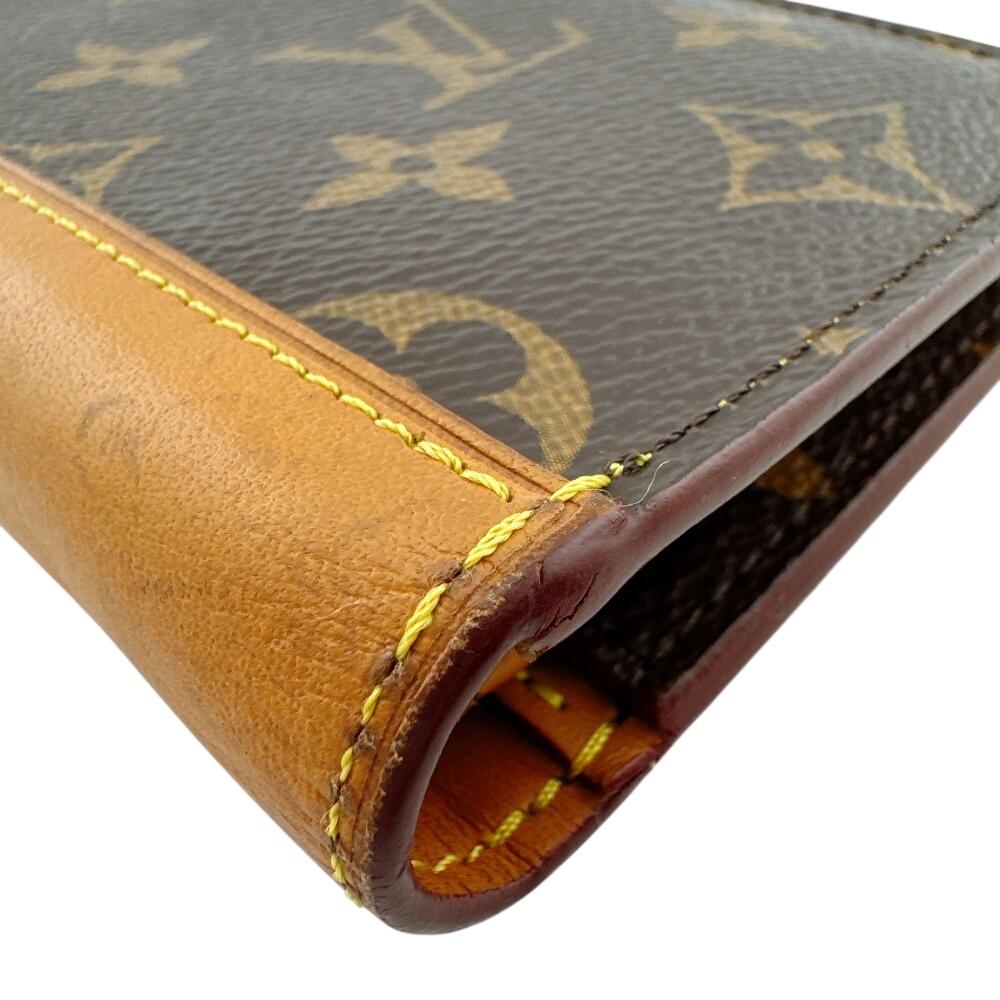 LOUIS VUITTON M69029 Monogram leather Portefeuille Blaza NM Purse Brown leather Used