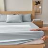 Lençol de Algodão Puro Algodão Lavado com Elástico Simples Colcha de Cor Sólida Simmons Capa Protetora Capa Contra Poeira Roupa de Cama de Algodão Puro