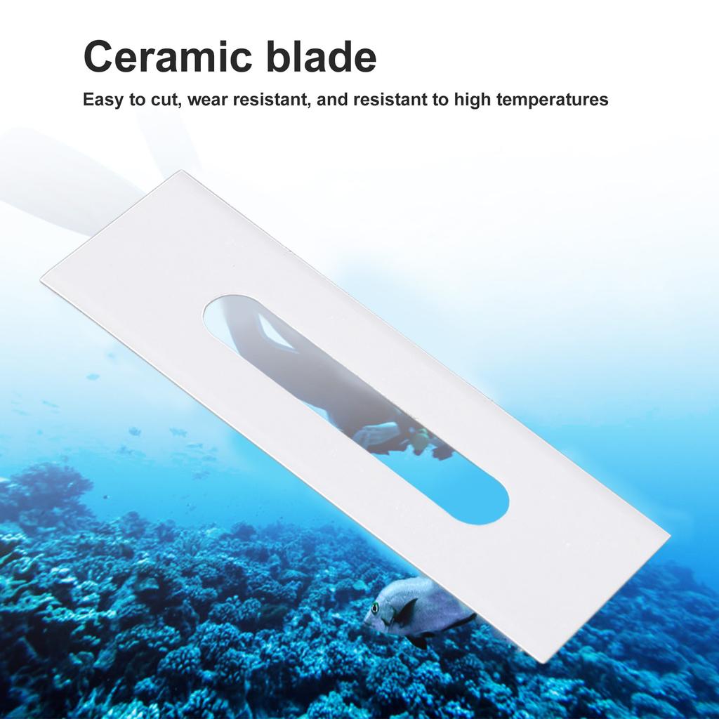 3PCS Underwater Cutter Blade Ceramic Efficient High Hardness Easy To Replace Scuba Diving Cutting Special Blade