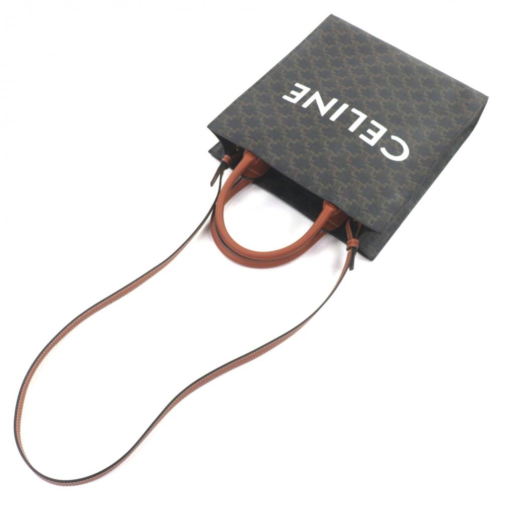 Excellent CELINE Tote Bag Vertical hippopotamus Triomphe 191542BZK 04LU Used