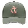 Modern Glitter Cross Faith Emblem Sandwich Baseball Cap Sun Cap Outdoor Workouts Hat