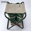 Folding Chair Durable Portable Folding Camping Stool with Storage Bag Waterproof Load-Bearing Chair for Outdoor