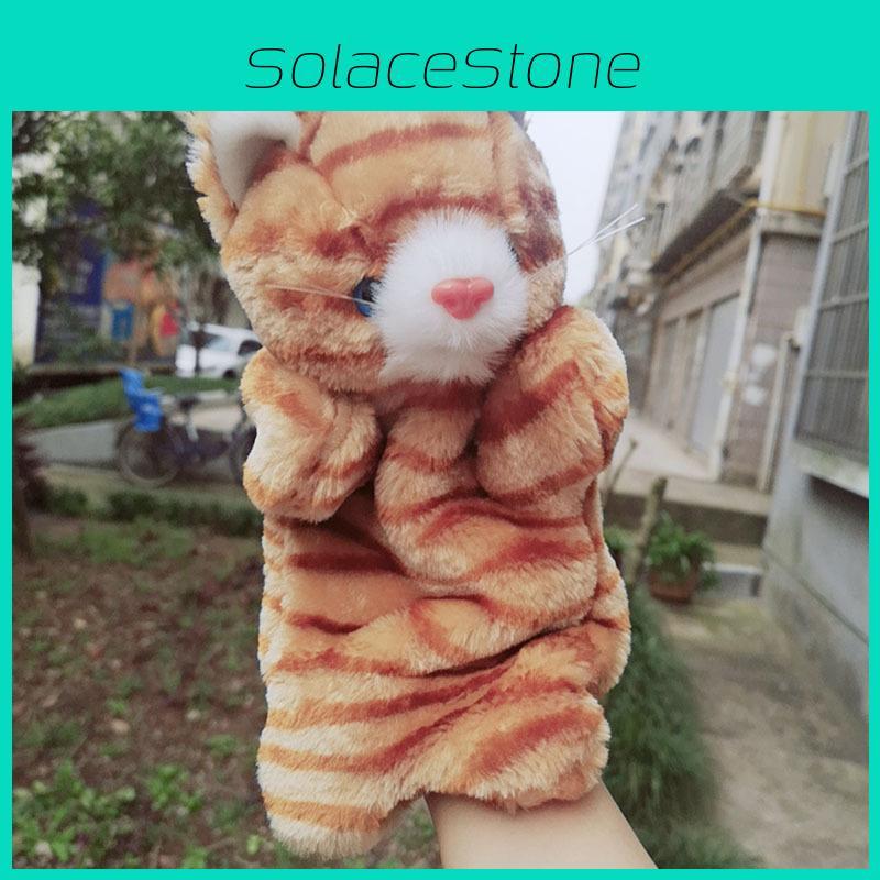 Cat Plush Soft Hand Puppet With Short Plush Material For Kids Play Storytelling