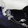 Korean Style Fashionable Long Necklace With Eyecatching Fish Pendant For Casual Wear