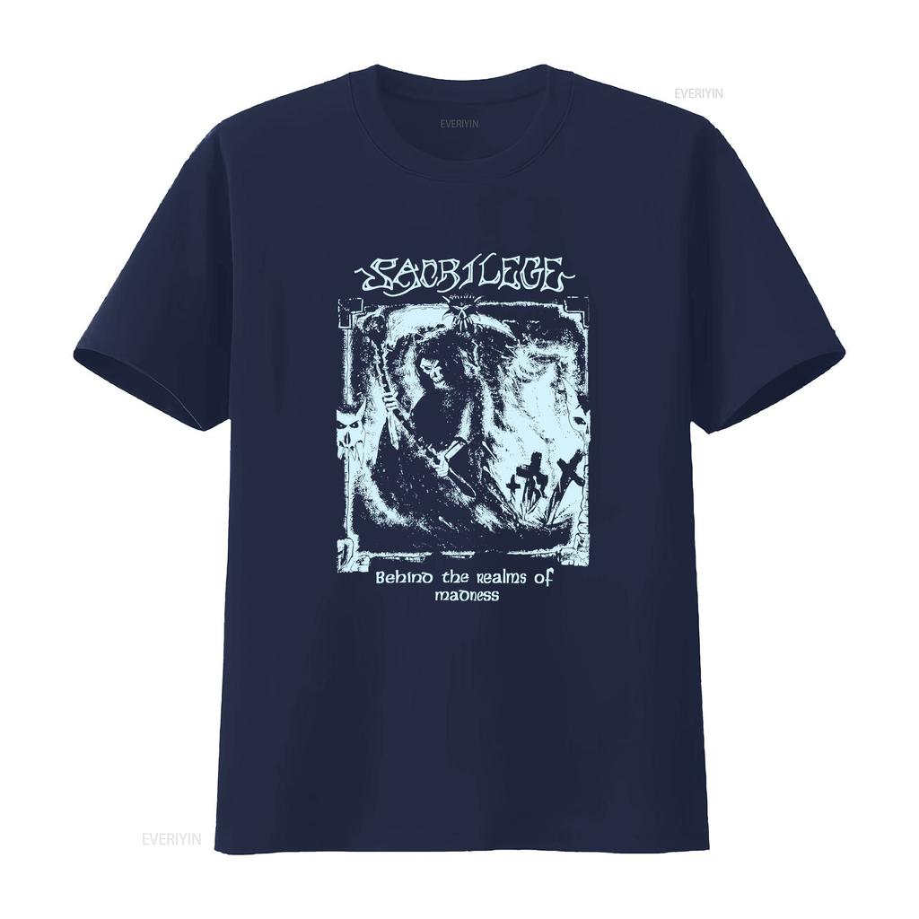 Sacrilege Crust Hc Punk T Shirt Clothing Bands Vintage Washed Streetwear Stylish Breathable Graphic Fashion Unisex Homme