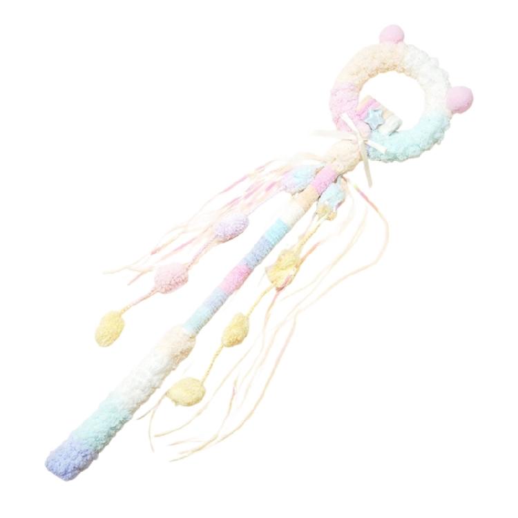 

Cats Play Stick Teaser Tassels Christmas for Kittens Wand Fun Exercise and Entertainment Teaser Wand Toy белый