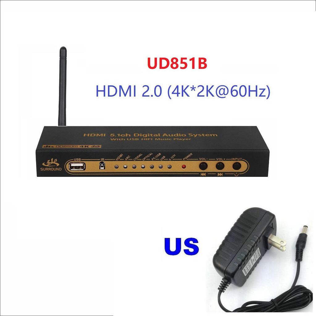 Decodor Audio DTS Dolby AC3 5.1 Canale DAC cu Conectivitate Bluetooth, HDMI, USB