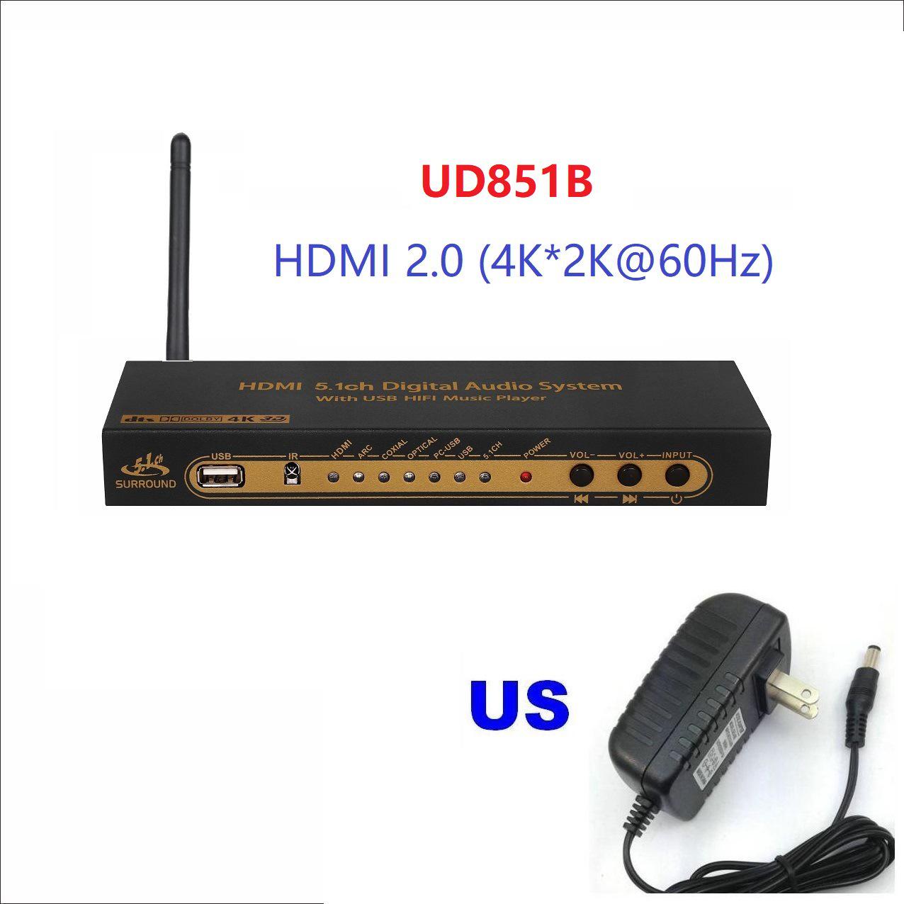 Декодер ЦАП 5.1-канального звука DTS Dolby AC3 с Bluetooth, HDMI, USB-подключением
