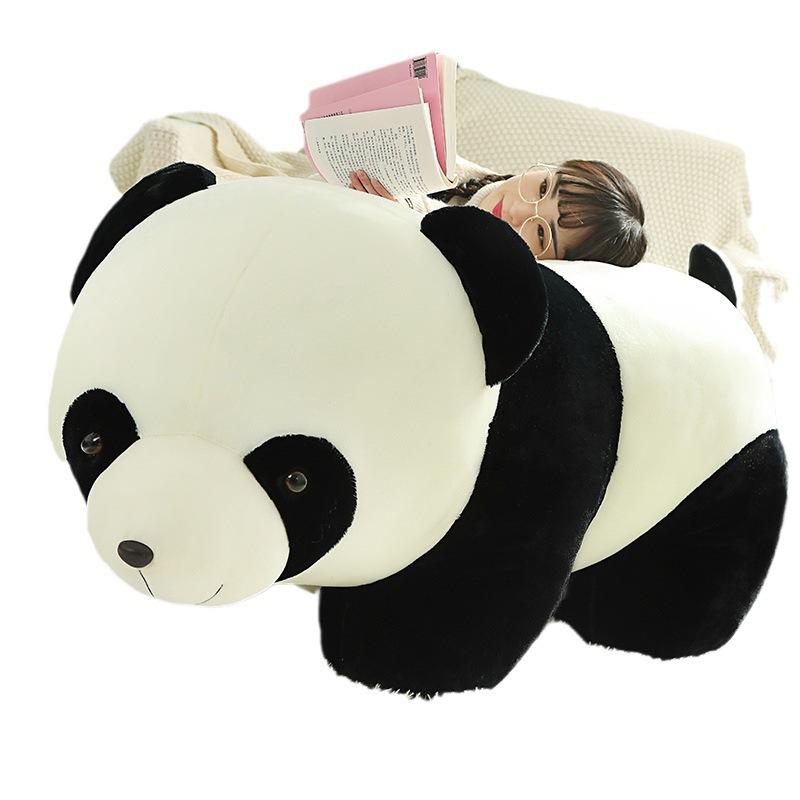 Panda Plush Toy Doll Black and White Sichuan Giant Panda Doll Children's Gift Girl Hugs Bear