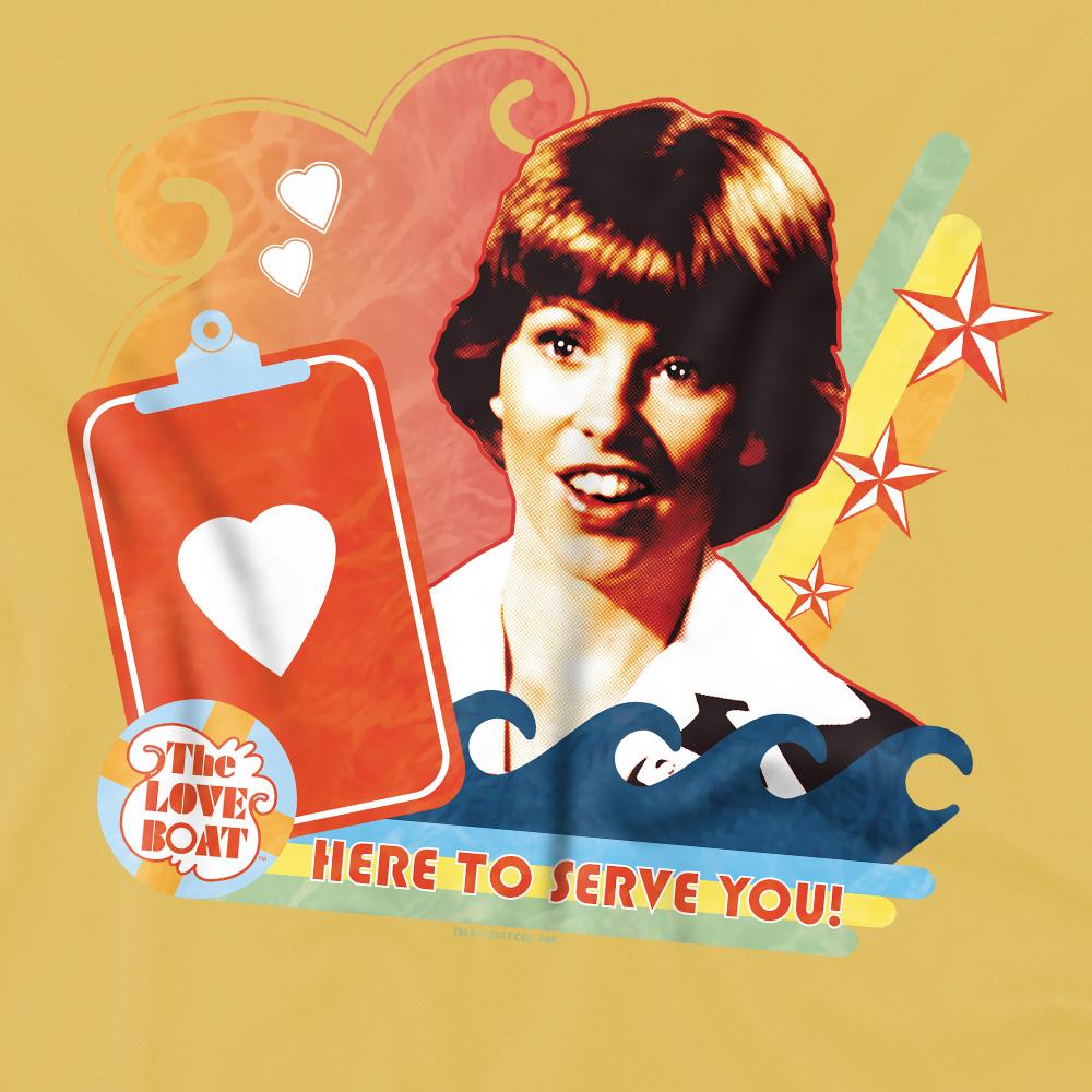 The Love Boat Mens Here to Serve T-Shirt