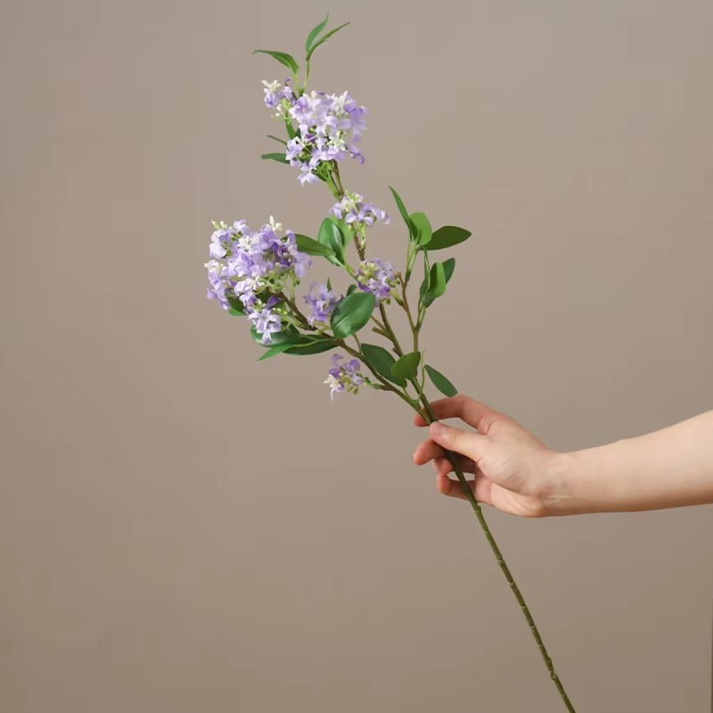 

1Pcs DIY Vase Accessories Osmanthus Artificial Flowers Bouquet 74CM Multicolored Fake Flower Silk Wedding Bouquet Table Decor фиолетовый