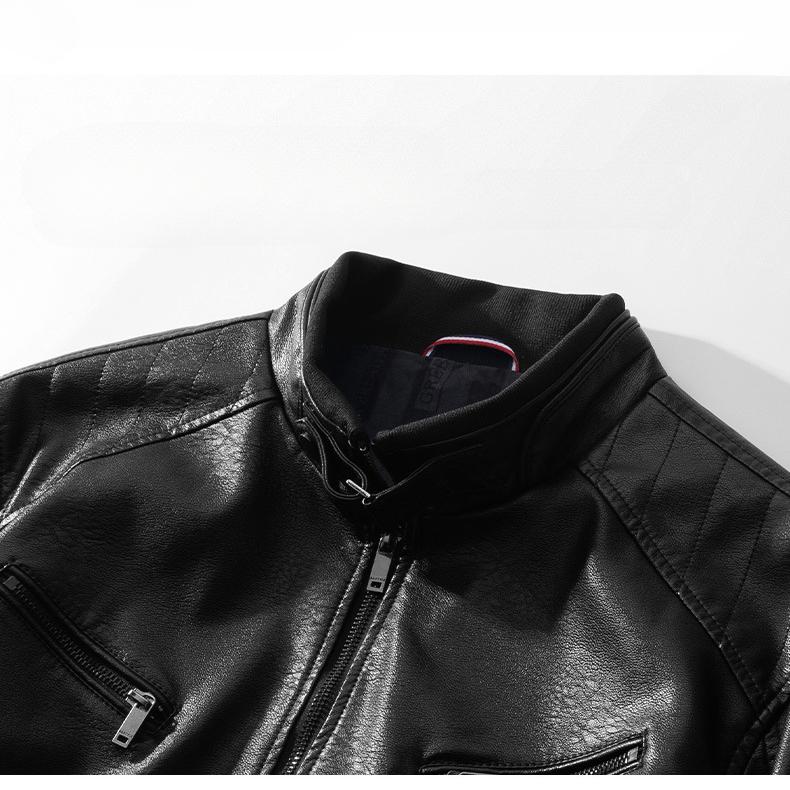 Мужская куртка из искусственной кожи — фото 9