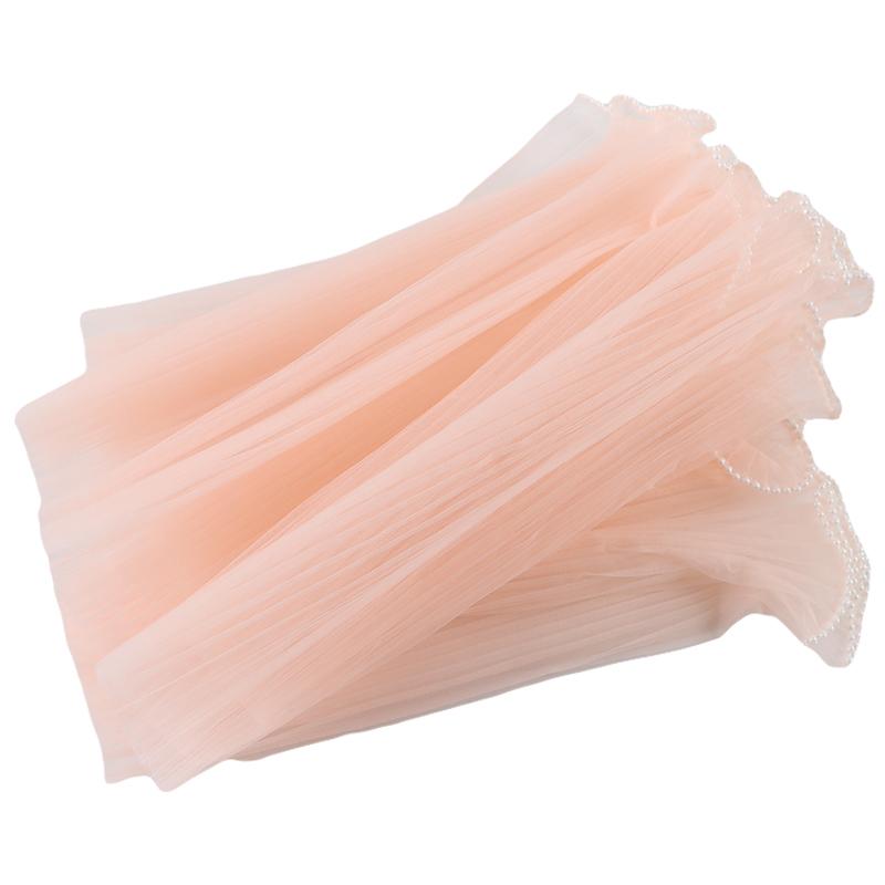 (4 Yards/bag) 28cm Wave Yarn Pearl Edge Yarn Valentine's Day Gift Flower Packaging Material Wedding Decoration Lace Handmade DIY