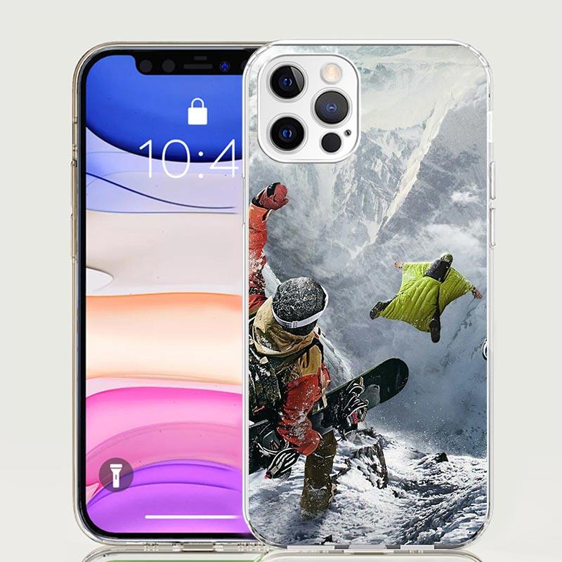Adventure Snowboarding Extreme Phone Case For iPhone 17 Air 16 15 Plus 11 14 Pro Max 13 Mini 12 7 8 + SE Pattern Art Customized