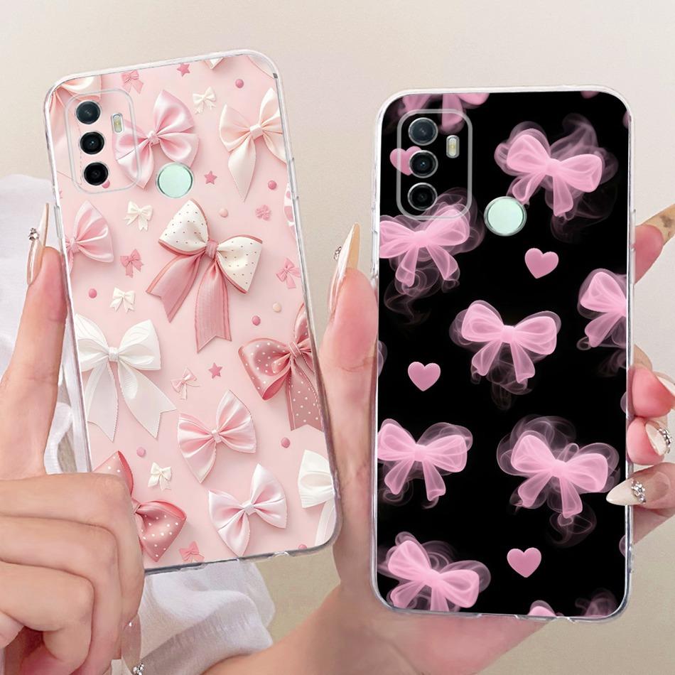 For OPPO A53 A32 A33 (2020) Cute Flower Butterfly Cat Painted Case For Oppo A53 CPH2127 CPH2131 Soft Silicone TPU Phone Cases