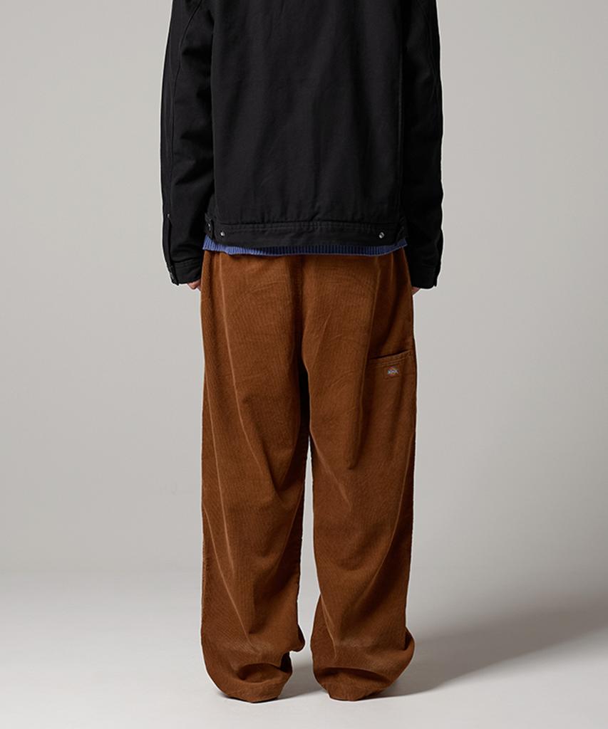 Dickies Washed Wide Double-Knee Corduroy Pants Camel