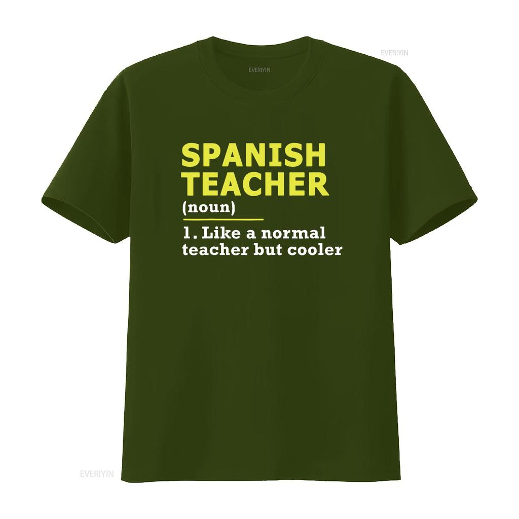 Funny Spanish Teacher T Shirt vintage Washed Slightly Comfortable Top For Everyday Wear Breathable streetwear Stylish Unisex