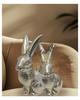 CERAMIC EASTER BUNNY GIANT FIGURINE