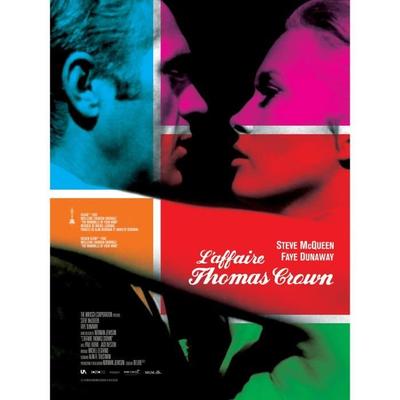 THE THOMAS CROWN AFFAIR Original Cinema Poster Rolled Small Format 60x40cm Steve Mc Queen Faye Dunaway
