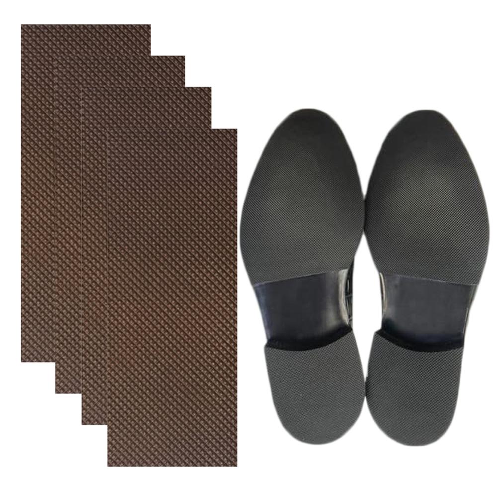 

4 шт. резиновые подошвы для ремонта заплатки противоскользящие подошвы защитные стельки для всей подошвы листы для подошвы носимые накладки 4pcs коричневый