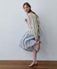 Assenti Pleated Wool Skirt_Sky Blue