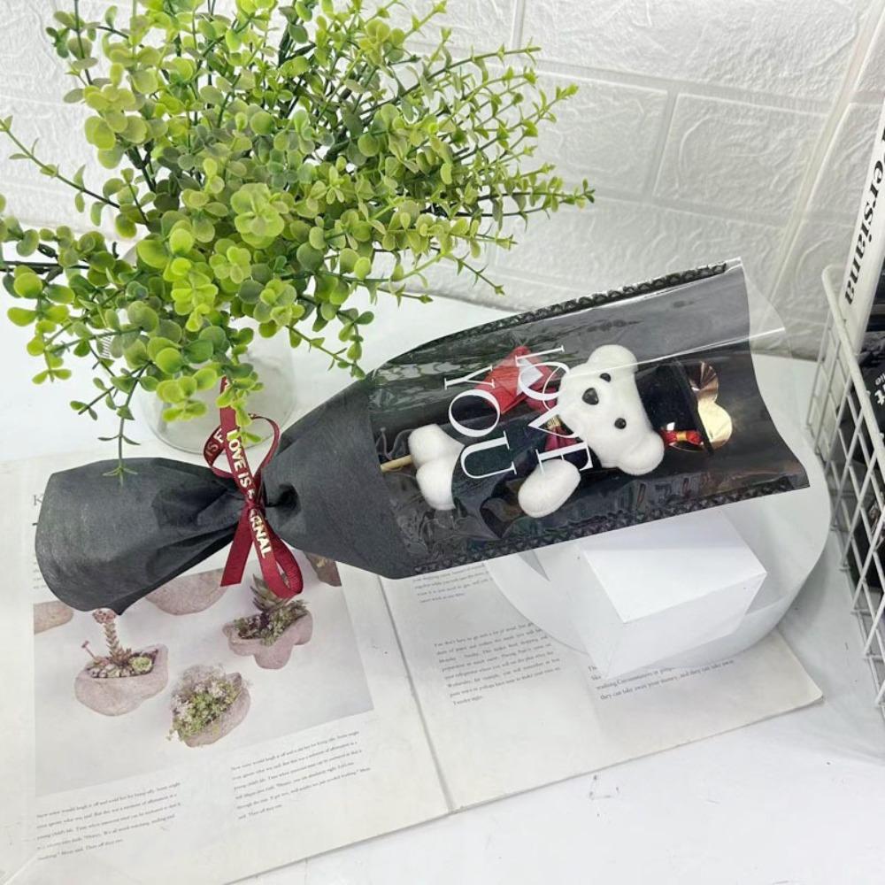 36cm Tierstrauß Meister Bär Cartoon Lieblicher Bär Neuer Bärenstrauß Valentinstag