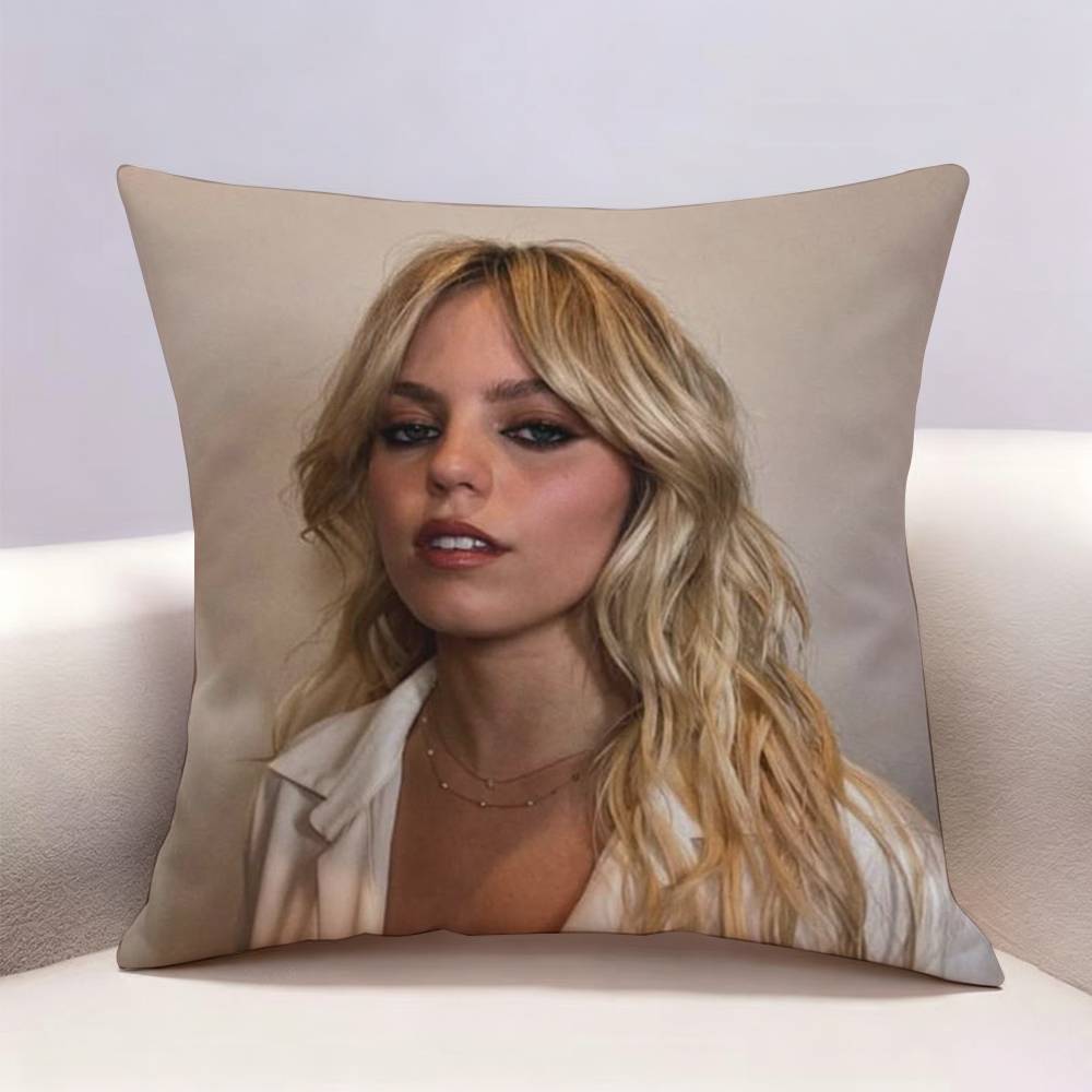 Pop Singer Actor Renee Rapp  Doublesided Print Pillow Case for Sofa Living Room Home Office Decor Protective Cover