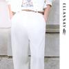 ELLASSAY 2026 Early Spring Cotton Blend Straight-Leg Pants