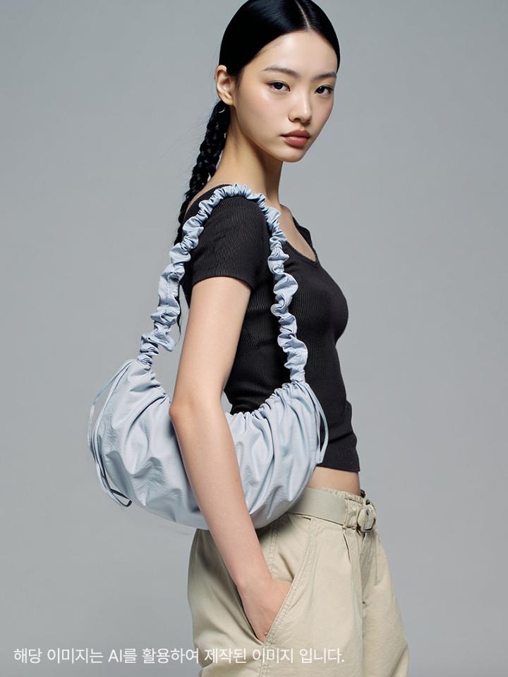 Shoopen Glossy Half Moon Shoulder Bag (Hpabcff003Re) Hpabcgs003