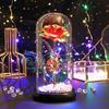 Rose Flower Gifts for Her Mom Wife Grandma Light Up Eternal Rose in A Dome Romantic Gift for Anniversary Birthday Valentine's Day Christmas