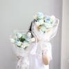 30 Pieces Transparent Flower Wrapping Bags Colorful OPP Bag Flower Arrangement Bags Waterproof Bouquet Packaging Bags
