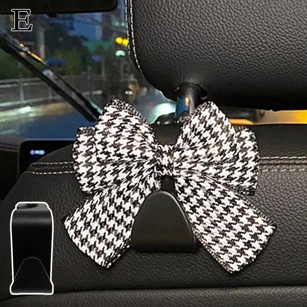 Car Hook Cartoon Cute Bow For Car Back Hook Sundries Cute Rear Placement Tool Interior Accessories B7j1