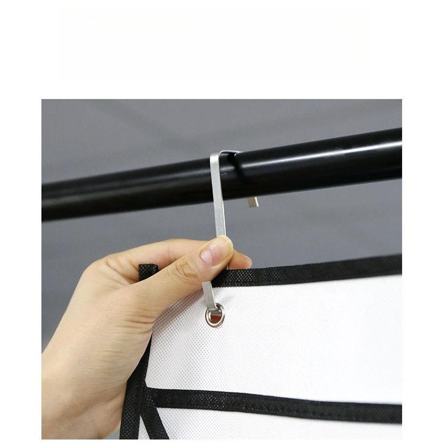1PC Hat Organiser with Clear Deep Pockets to Display Your Baseball Caps, Baseball Cap Rack with 3 Hooks, 24 or 27 Deep Pockets