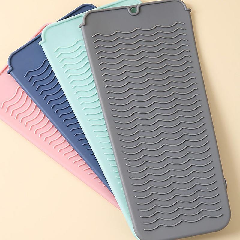 1Pc Silicone Hair Curling Wand Cover Non-Slip Flat Curling Iron Insulation Mat Hair Straightener Storage Bag Hairdressing Tool