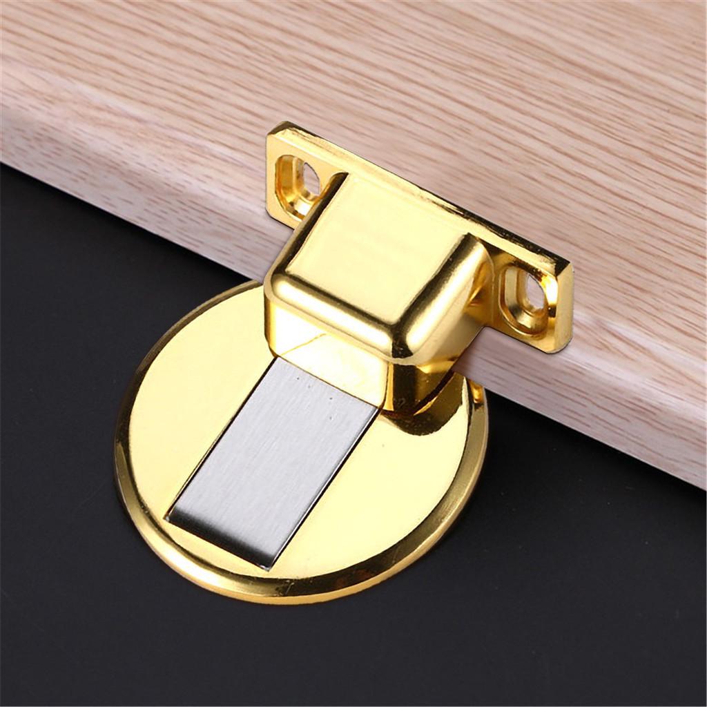 Suction Door Stops  Anti-collision Punch Stainless Steel Magnetic Home