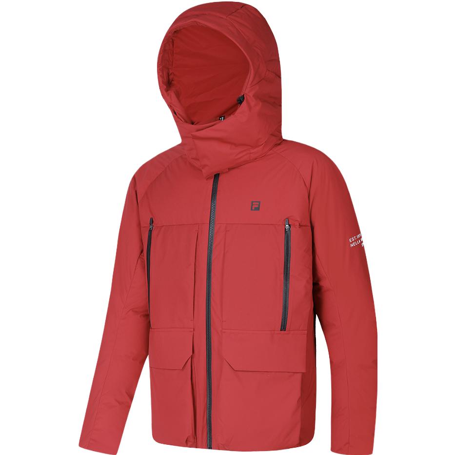 

New FILA Down Jacket Men s Glaze Base Red A11M341907F-WI XXL