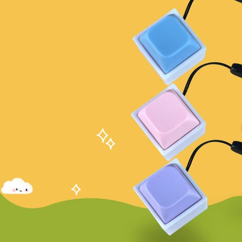 Keyboard Switche Mechanical Switch Keychain ABS Keyboard Key Cap Pendant  Boring Vent